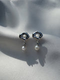 Pendientes Amaranto Perla