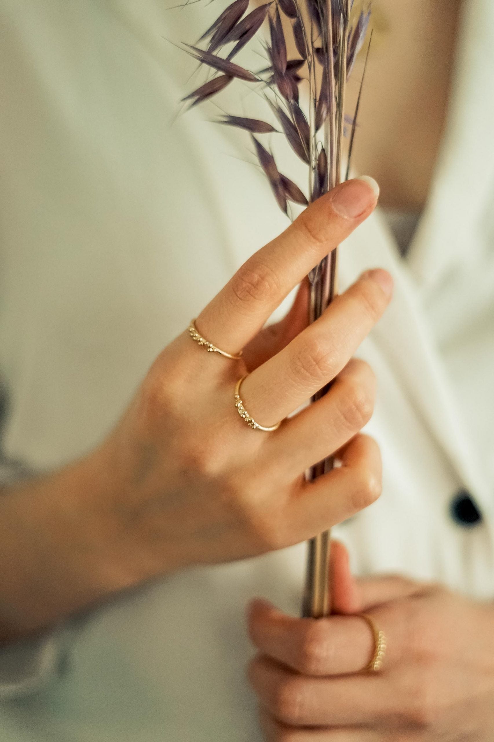 Anillo Violeta Dorado