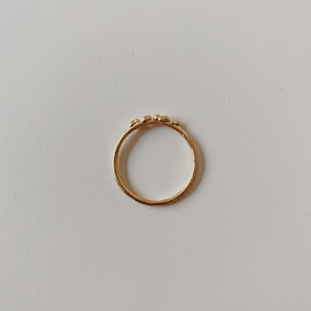 Anillo Violeta Dorado