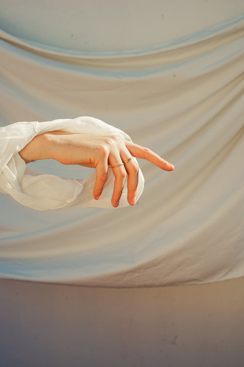 Anillo Begonia Dorado