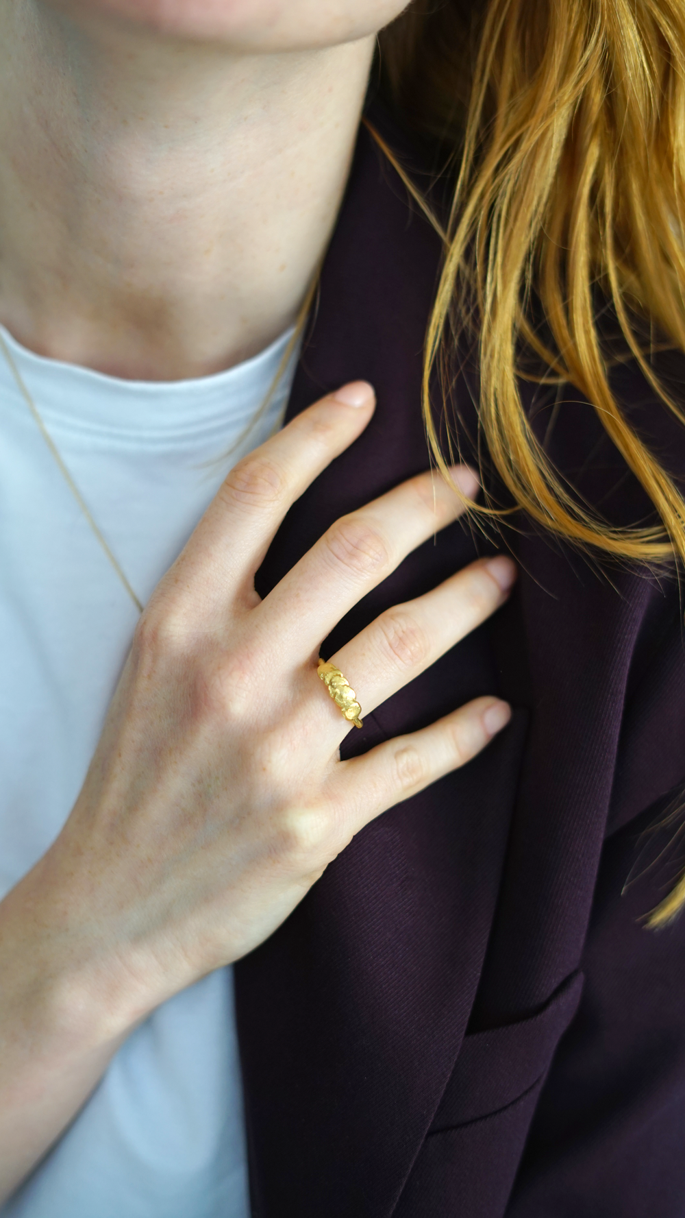 Anillo Lavanda Dorado