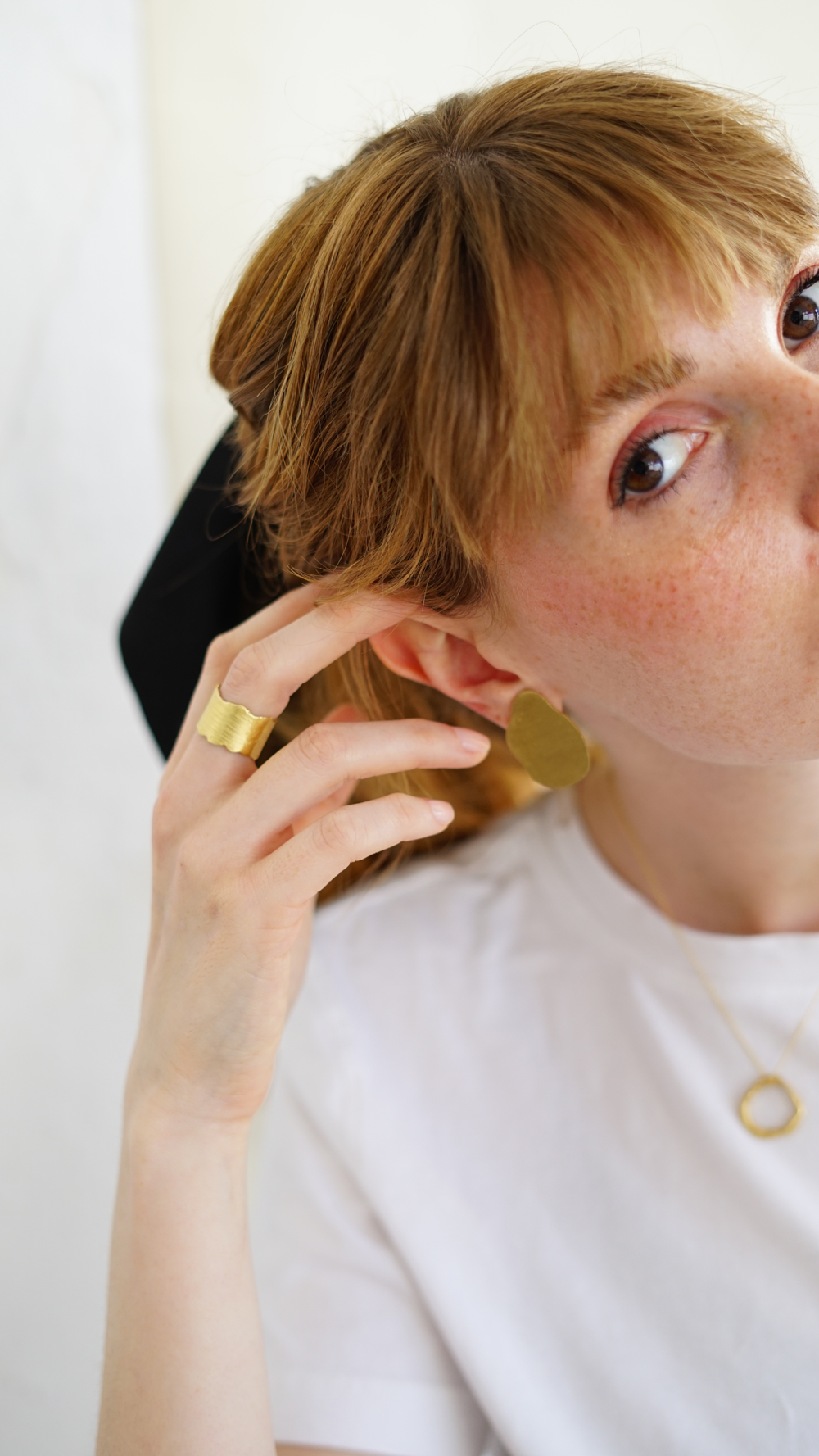 Anillo Raíces Dorado